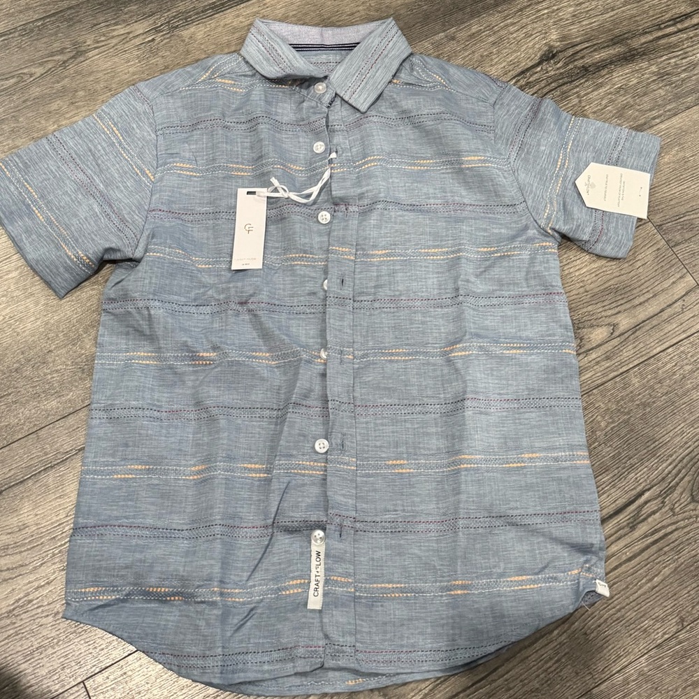 Kids Blue Short Sleeve Shirt